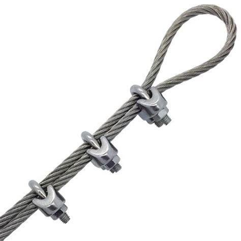 16mm Stainless Steel Wire Rope Grips Din741 Gs Products