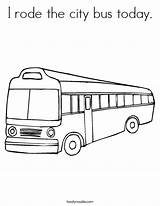 Coloring Bus City Rode Today Autobus Noodle Built California Usa sketch template