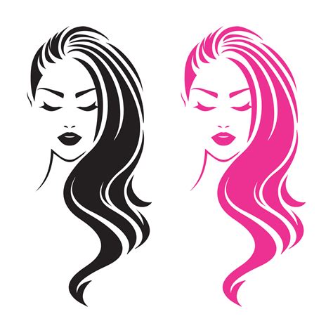 beauty salon hair logo  vector art  vecteezy