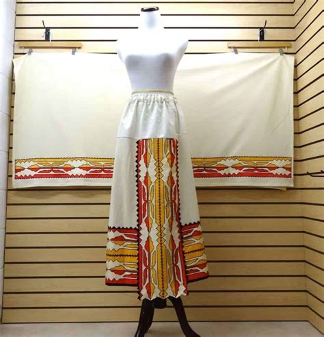 Nice Extra Large Ribbonwork Design Native American Indian Skirt And