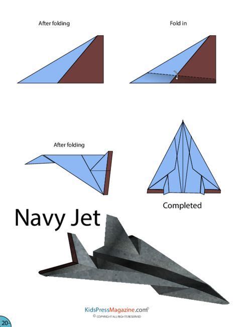 paper airplane instructions navy jet paper airplanes instructions