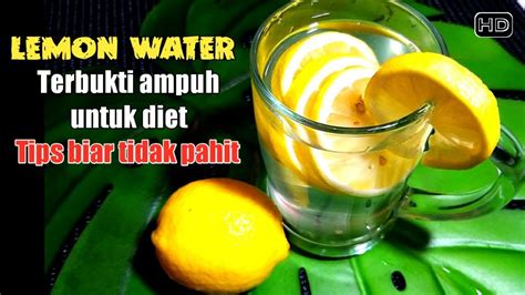 resep air lemon  diet belajar masak
