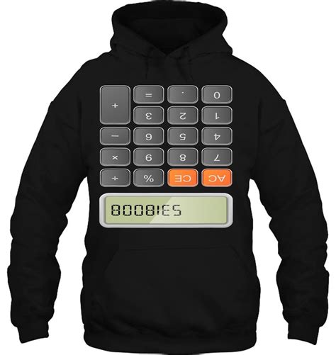 boobies calculator upside  funny apparel