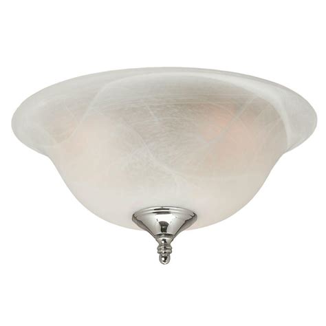 hunter  light swirled marble dual  ceiling fan light kit   home depot