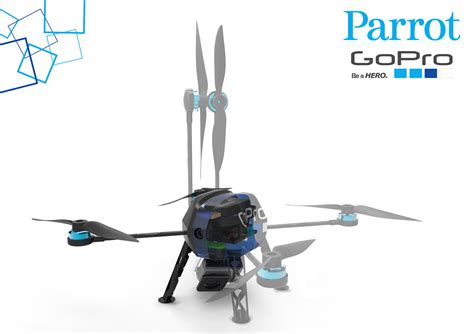 parrot drones  behance