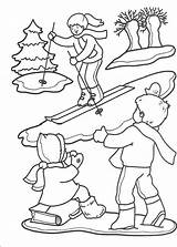 Copii Colorat Iarna Desene Planse Joaca Lilbitty sketch template