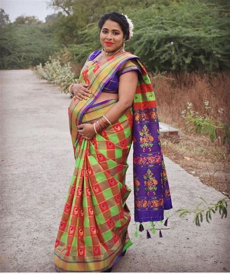 Pin By Nauvari Kashta Saree On Pregnant Beauties Beautiful Girls Body