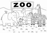 Zoo Printable Peppa Everfreecoloring 123rf sketch template