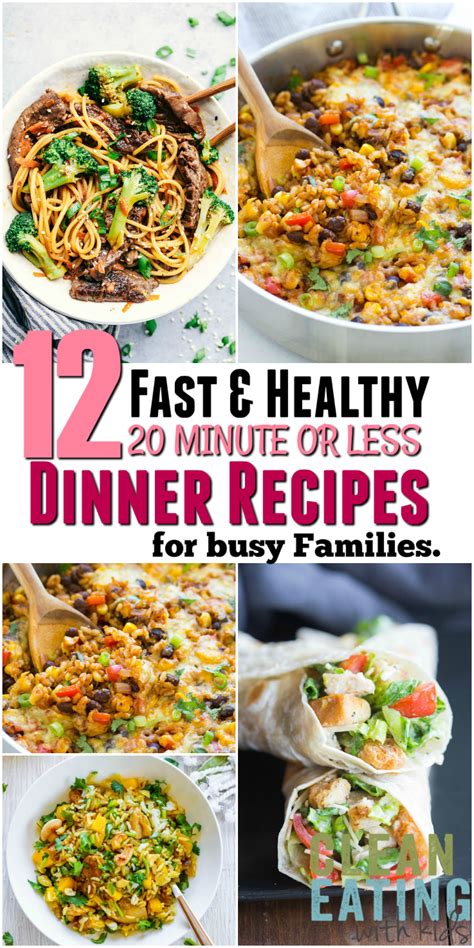savory quick easy dinner recipes  kids