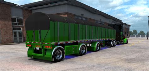 ats mac flatbed custom trailer  american truck simulator