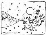 Centaurea Cyanus sketch template