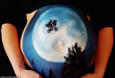 Bumps Of Art Artist Paints Intricate Pictures On Expectant Mother S