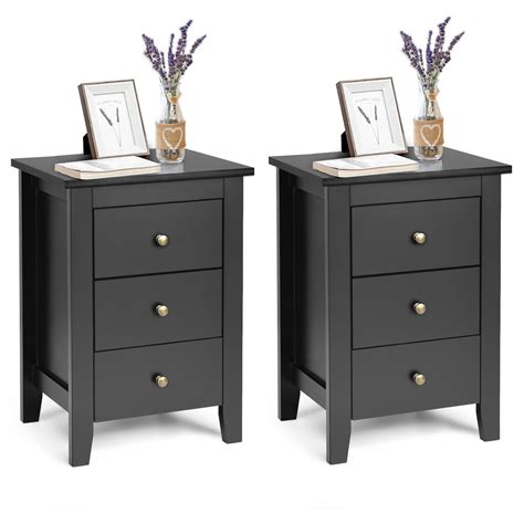 costway set   nightstand   sofa table   drawers bedroom