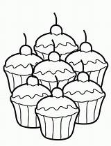 Cupcakes Coloriage Quatres Impressionnant Ausmalbilder Coloringhome Einhorn Muffin Cookie sketch template
