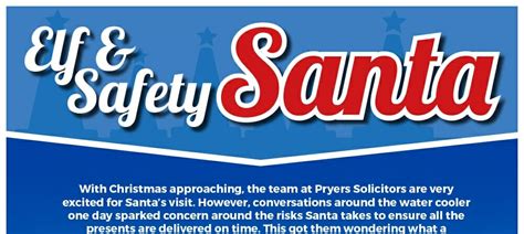 elf  safety infographic  safe  christmas pryers solicitors