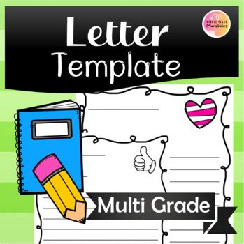 blank letter template  middle years munchkins tpt