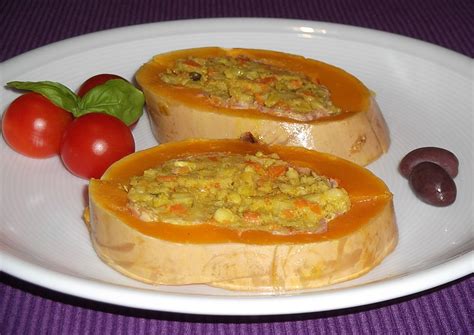 butternut kuerbis mit couscous gemuese kern von zioorecchiette chefkochde