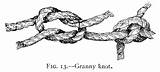 Knots Rope Gutenberg Splices Ropes Knot Granny Work Two Under Verrill Hyatt Fig sketch template