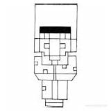 Minecraft Coloring Pages Pillager Outline Drawing Xcolorings sketch template