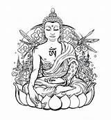 Buddha Drawing Coloring Pages Printable Outline Tattoo Clipart Getdrawings Colour Colouring Tattoos Easy Color Silhouette Pencil Lord Lotus Medicinal Bud sketch template