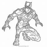 Panther Pantera Avengers Xcolorings Sentado Supergirl sketch template