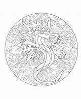 Mandala Dragon Coloring Mandalas Pages Print Color Coloriage Imprimer Animals Pens Intricate Animal Adults Adult Zen Distractions Interfere Rid Whatever sketch template