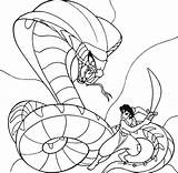 Aladdin Coloring Jafar Pages Animation Movies Turns Getdrawings Cobra Into Giant Drawings sketch template