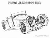 Coloring Pages Hot Rod Print Comments Cars Old sketch template
