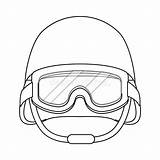 Helmet sketch template