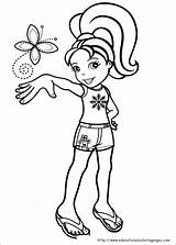 Pocket Polly Coloring Pages sketch template
