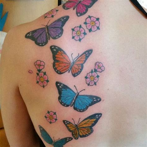 28 Awesome Butterfly Tattoos With Flowers That Nobody Will