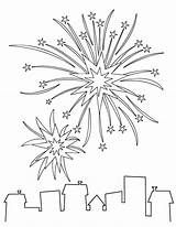 Fireworks sketch template