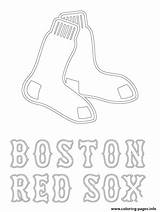 Sox Boston Coloring Red Logo Pages Mlb Baseball Printable Braves Sport Color Print Sheets Drawing Atlanta Adult Logos Cardinals Soxs sketch template