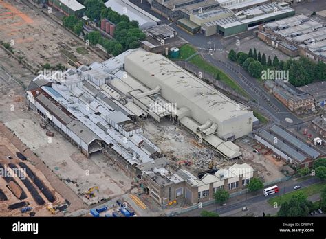 aerial image   demolition  longbridge car plant stock photo alamy