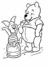 Pooh Winnie Kleurplaten Disney Knorretje Poeh Dieren Beer Afkomstig Van sketch template