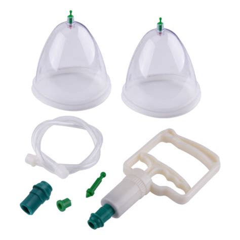 dual breast nipple suction cup pump manual massage breast enlargement