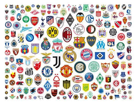 worlds  football clubs editorial stock photo illustration