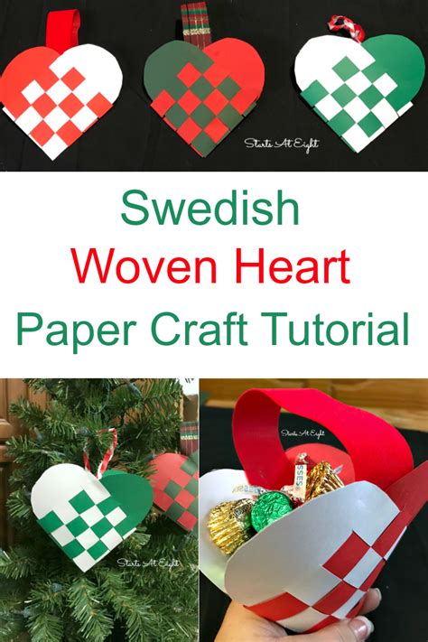 swedish woven heart paper craft startsateight