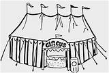 Circus Tent Drawing Coloring Paintingvalley sketch template