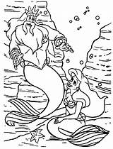 Coloring Mermaid Little Pages Triton Ariel King Disney Printable Kids Pages3 Popular Coloringhome Baby Library Clipart Comments sketch template