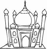 Isra Miraj Islamic Colouring sketch template