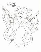 Rosetta Coloring Fairies Pages Disney Fairy Printable Rossetta Kids Sheet Rosseta sketch template