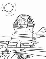 Sphinx Coloring Coloringcafe Pages Printable sketch template