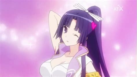 Post An Anime Girl With Long Dark Purple Black Purple Hair