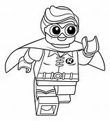 Lego Coloring Robin Pages Popular sketch template