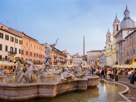 piazza navona rome italy landmark historic review conde nast traveler