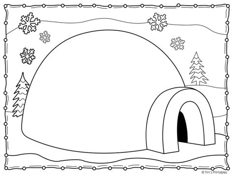 printable igloo template