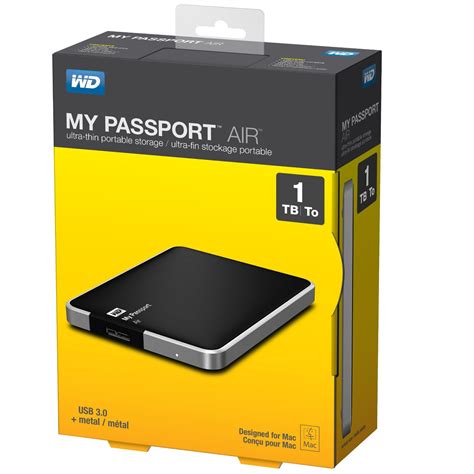 Wd My Passport Air 1tb Portable External Hard Drive Wdbwdg0010bal