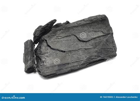 large piece  charcoal stock image image  thick