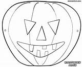 Halloween Mask Coloring Pages sketch template